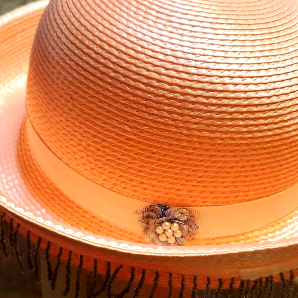 Ann Marie Vintage Pink with finge hat